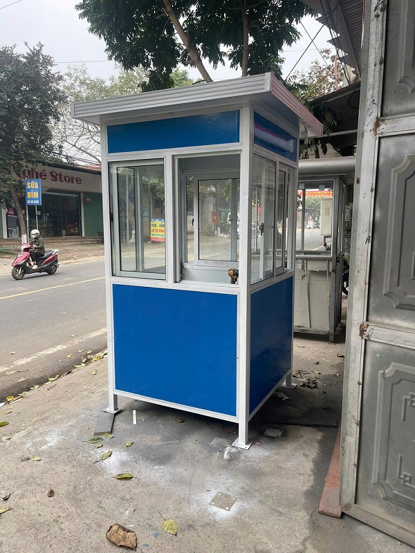 Bốt Bảo Vệ Khung Thép Vách Panel.KT 1,2m*1,2M*2,45m150