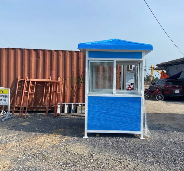 Bốt gác bảo vệ khung thép 1,5m × 1,5m × 2,4m
